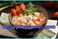 Resep Masakan Sup Bola Ayam Sayur Segar