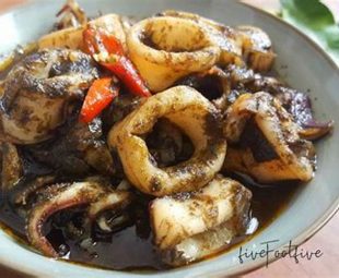 Cumi Sotong Masak Hitam