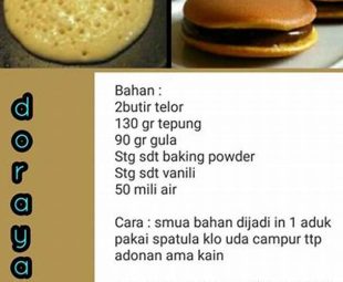 Resep Kue Dorayaki