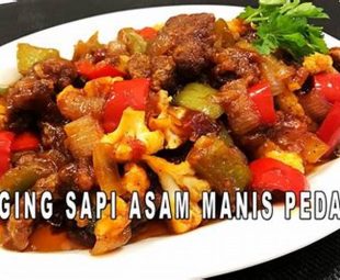 Lidah Sapi Saus Pedas Manis