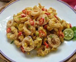 Cumi Goreng Telur Asin