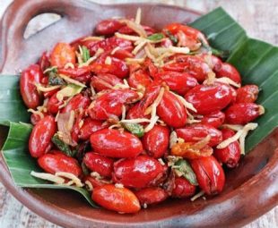 Resep Kulit Melinjo Teri Pedas