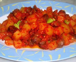 Resep Kentang Balado Ati Ampela Pedas Manis