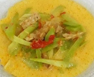 resep labu siam santan tempe